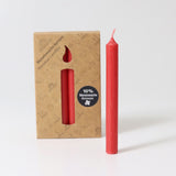 Grimm's Red 10% Beeswax Candles - 12