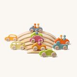 Grimm's Slim Wooden Cars Set