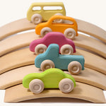 Grimm's Slim Wooden Cars Set