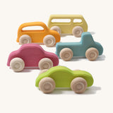 Grimm's Slim Wooden Cars Set