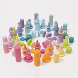 Grimm's Stacking Game Small Pastel Rollers