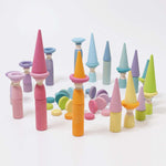 Grimm's Stacking Game Small Pastel Rollers