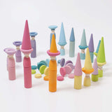 Grimm's Stacking Game Small Pastel Rollers