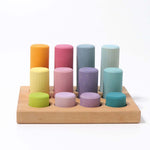 Grimm's Stacking Game Small Pastel Rollers