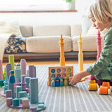 Grimm's Stacking Game Small Pastel Rollers