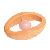 Grimm's Rose Quartz Baby Rattle