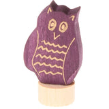 Figurine décorative hibou grand-duc violet de Grimm