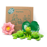 Green Rubber Toys Famille de grenouilles vertes - Paquet de 5