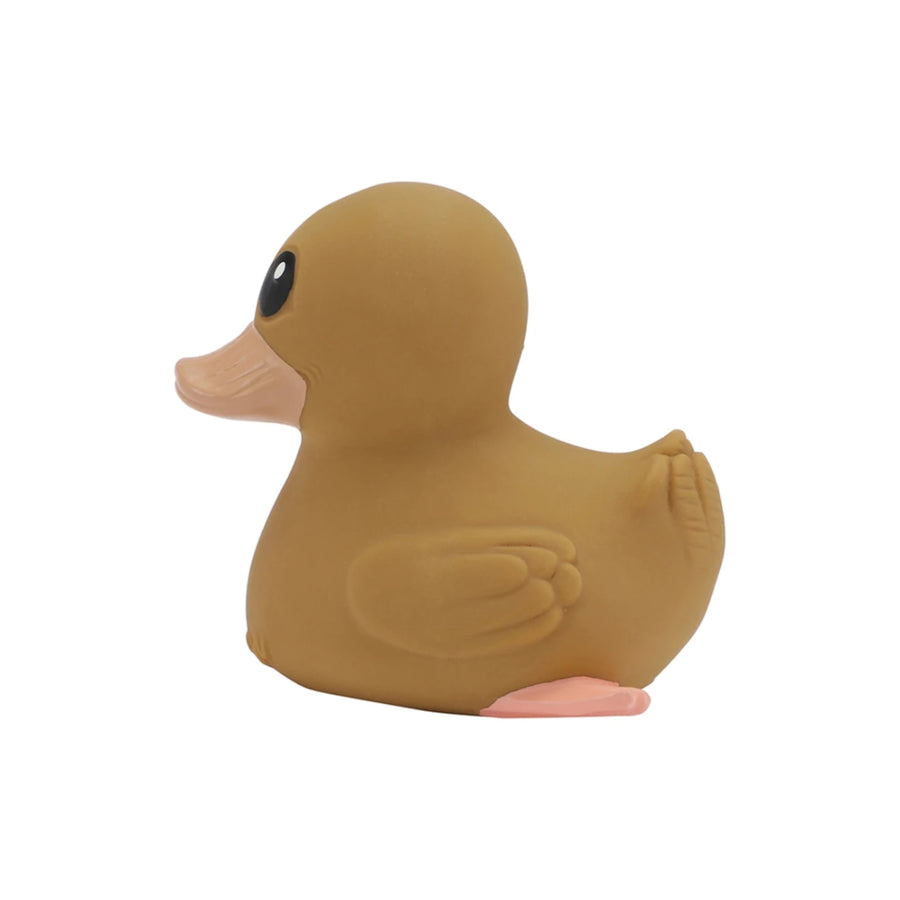 Hevea Kawan Mini Rubber Duck in Golden Ochre