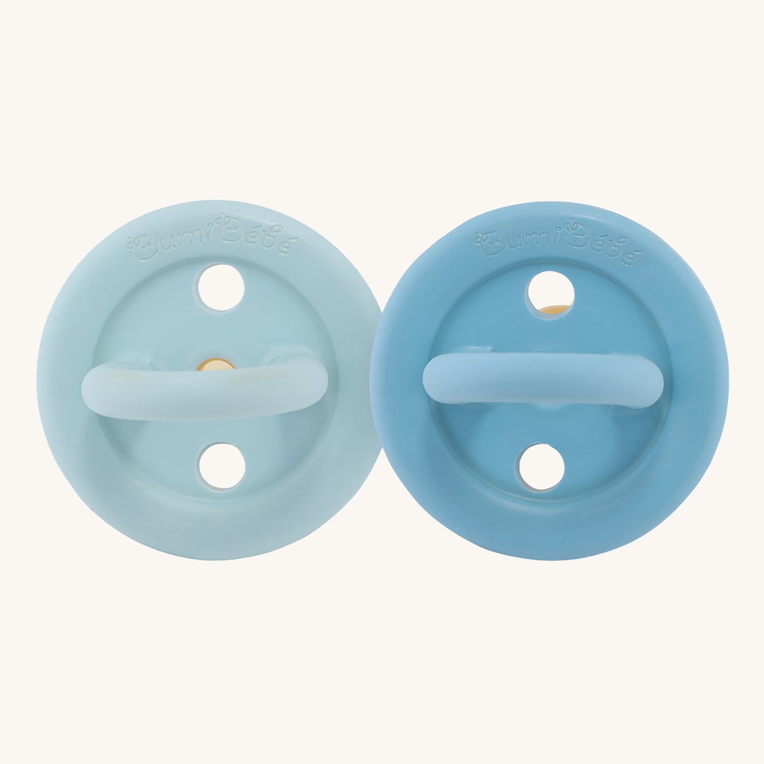 Hevea BumiBébé Lot de 2 Sucettes Rondes - 3-36 Mois