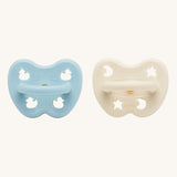 Hevea Round Baby Pacifier 2 Pack - 0-3 Months