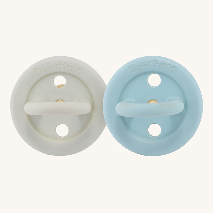 Hevea BumiBébé Round Pacifier 2 Pack - 0-3 Months