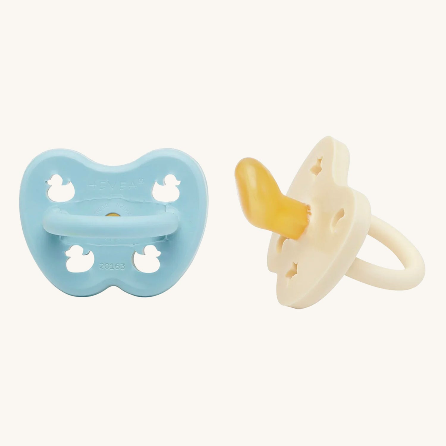 Paquet de 2 sucettes orthodontiques pour bébé Hevea - 0 à 3 mois