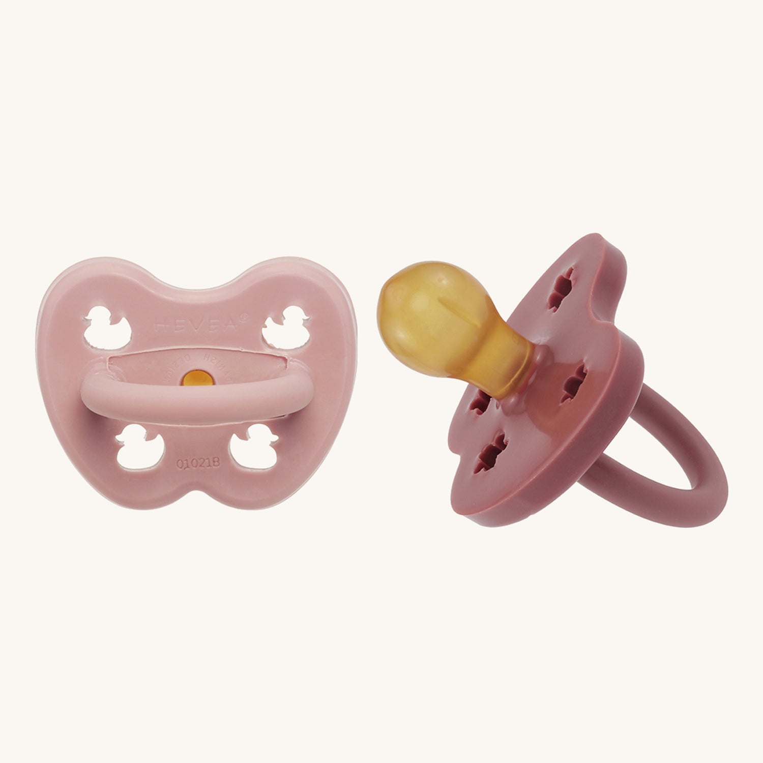 Hevea Round Baby Pacifier 2 Pack - 3-36 Months