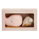 Hevea Squeeze'n'splash Bath toys - Whale & Turtle - Champagne Pink - Vanilla