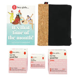 Hey Girls First Period Kit Pads & Panty Liners - Black Cork Bag