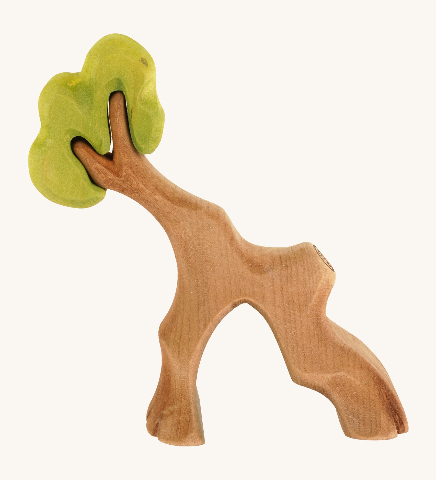 Bumbu wooden hollow tree on a cream background