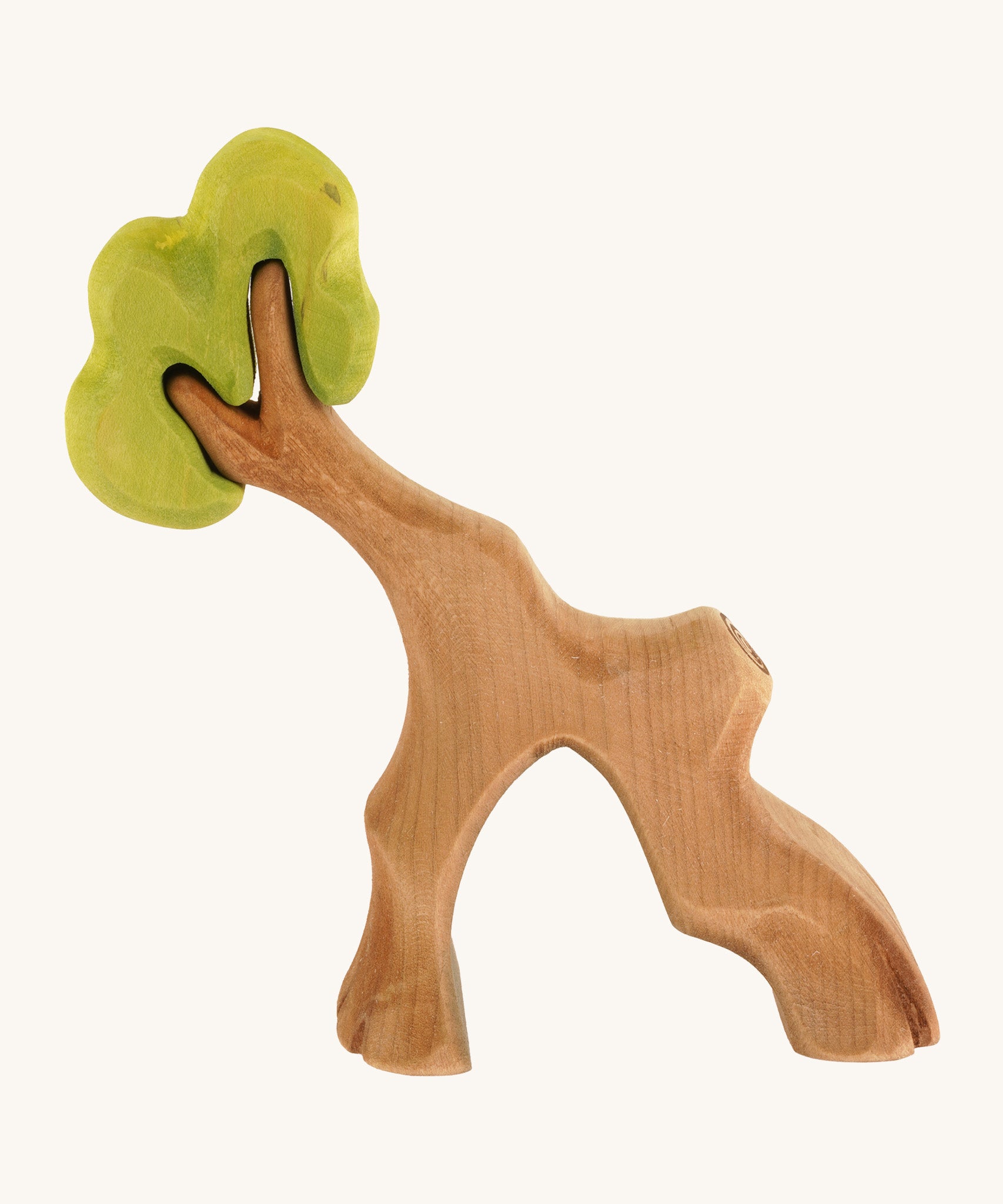 Bumbu wooden hollow tree on a cream background