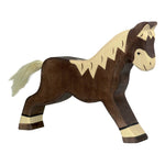 Holztiger Cheval de course marron foncé