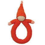 Hoppa Pink Doll Crochet Rattle