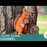 The Makerss - Small Red Squirrel Needle Felt Kit