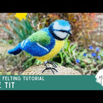 The Makerss - Small Blue Tit Needle Felt Kit