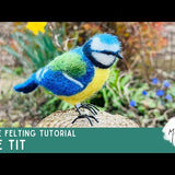 The Makerss - Small Blue Tit Needle Felt Kit