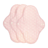 Imse Classic Cotton Flannel Regular Menstrual Pads 3 Pack - Blossom Spots