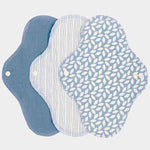 Imse Vimse Cotton Flannel Menstrual Pad Starter Kit - Denim