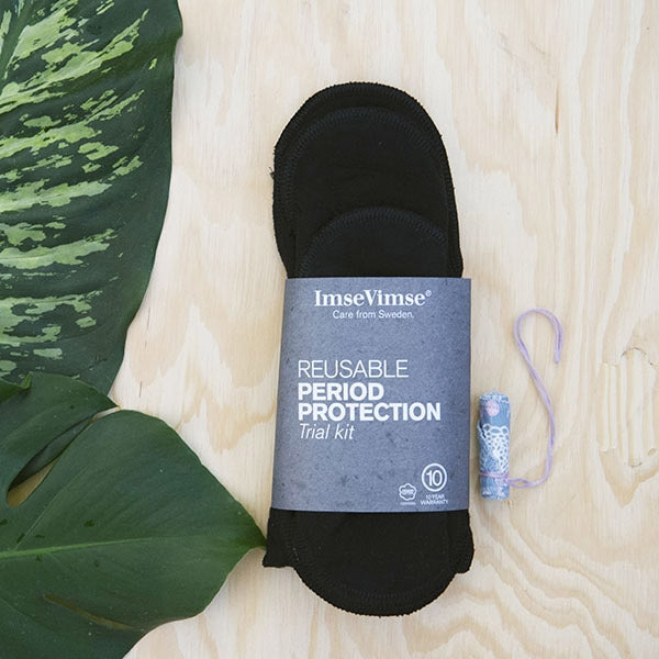 Imse Cloth Pad Starter Kit + Tampon - ImseVimse Black