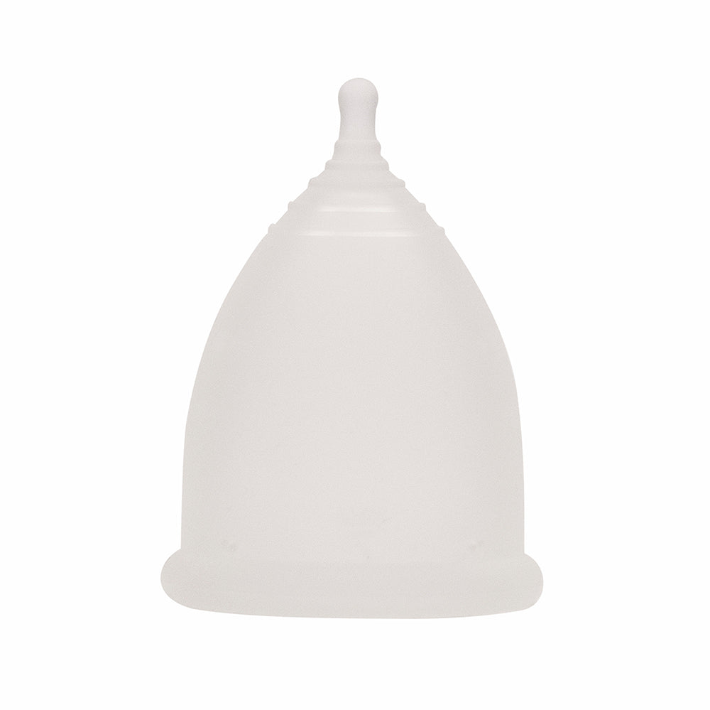 Imse Vimse large reusable eco-friendly menstrual cup on a white background