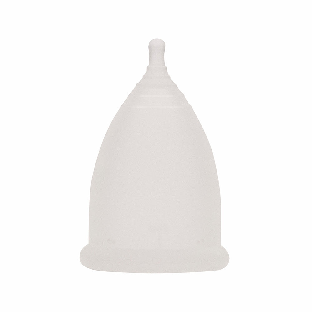 Imse Vimse medium reusable eco-friendly menstrual cup on a white background