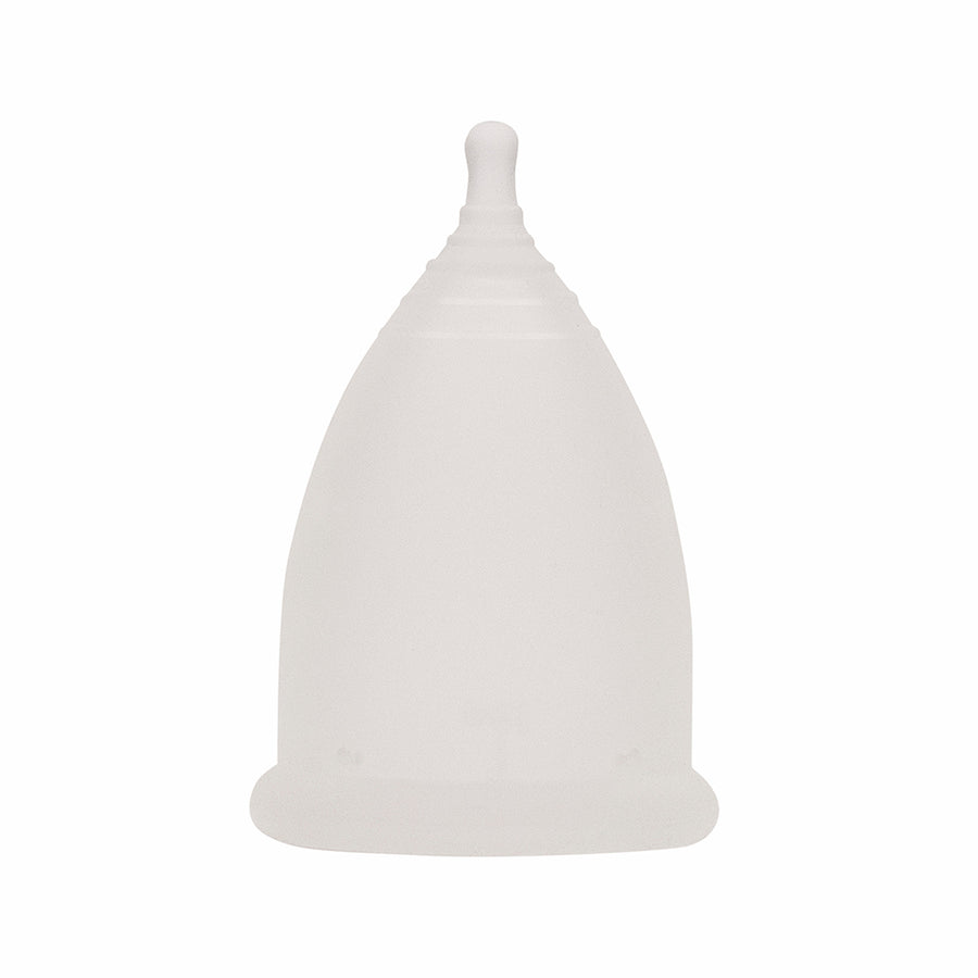 Imse Vimse medium reusable eco-friendly menstrual cup on a white background