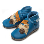 Inch Blue Firetruck Blue/Cream Baby Shoes