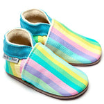 Inch Blue Pastel Rainbow Stripe Shoes