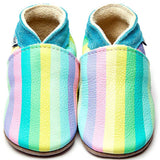 Inch Blue Pastel Rainbow Stripe Shoes