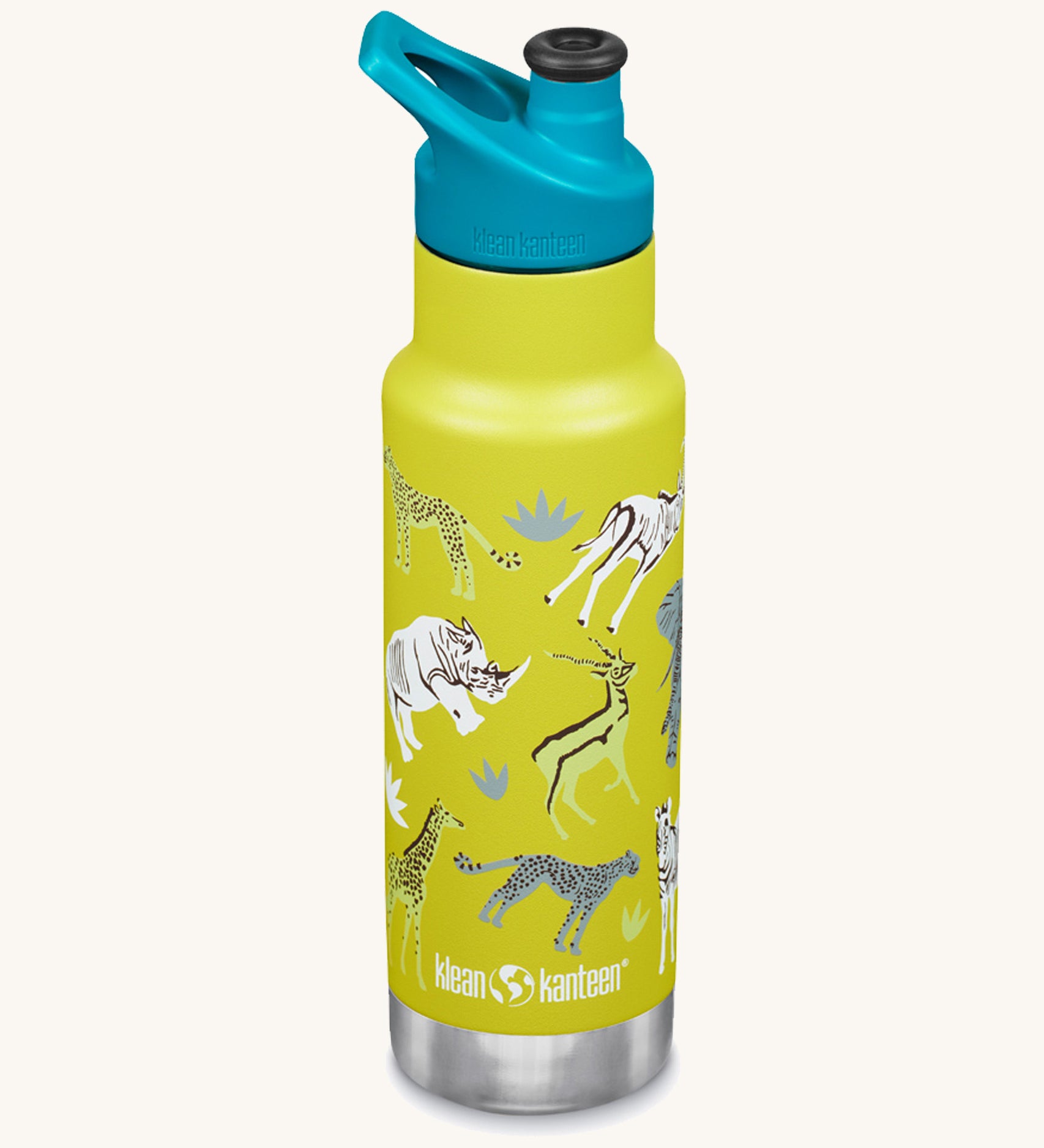 Gourde de sport étroite classique isolée de 12 oz Kid Kanteen