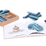 KAPLA Book and Colours - Light Blue and Dark Blue