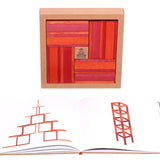 KAPLA Book and Colours - Red and Orange