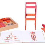 KAPLA Book and Colours - Red and Orange