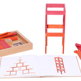 KAPLA Book and Colours - Red and Orange