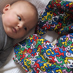 Etta Loves X Keith Haring Carré en Mousseline Extra Large - Brésil