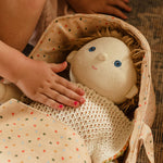 Olli Ella Dinkum Dolls Carry Cot - Gumdrop