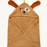 Serviette à capuche bio Roommate Kids - Chien