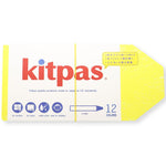 Kitpas Large 12  Coloured Rice Wax Art Crayons