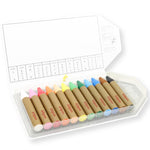 Kitpas Large 12  Coloured Rice Wax Art Crayons