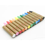 Kitpas Large 12  Coloured Rice Wax Art Crayons