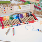 Kitpas Medium 24 Coloured Rice Wax Crayons