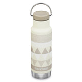 Klean Kanteen 12oz salt flats stainless steel insulated classic narrow drinks bottle on a white background