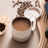  blue and beige colours on a brown wooden board